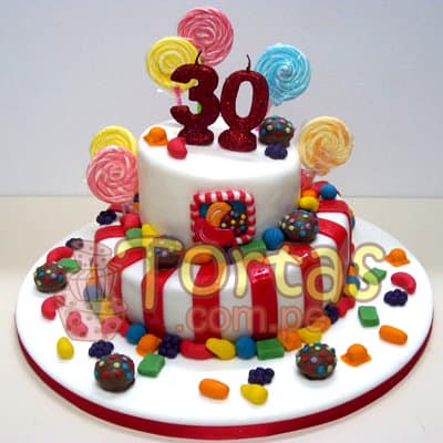 Torta Candy Crush 04 | Torta de Candy Crush | Pastel de dulces - Cod:CCS04