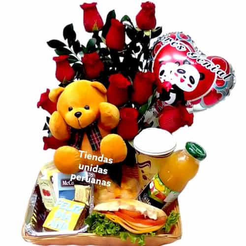 Envio de Regalos Desayunos con Rosas Delivery Lima Peru - Whatsapp: 980660044