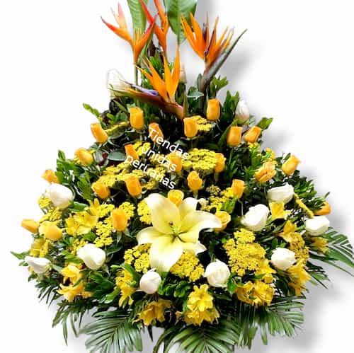 Flores funebres - Cod:FNB02