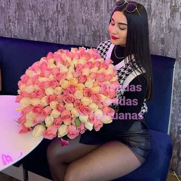 Envio de Regalos Ramo Excelsus de 96 Rosas Importadas | Ramo de rosas Melones y Amarillas - Whatsapp: 980660044