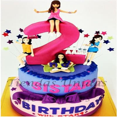 Torta Sistar 2 | Kpop Cakes | Tortas Coreanas - Whatsapp: 980660044