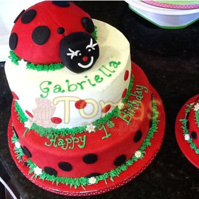 Pastel de Mariquita | Miraculous ladybug cake | Torta de ladybug - Cod:LBB07