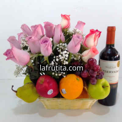 Frutas con Vino Delivery | Regalos con Vino a Domicilio | Cava con Frutas - Whatsapp: 980-660044