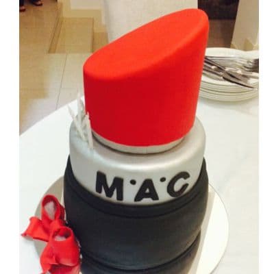 torta del Tema MAC | Torta mac | Tortas de maquillaje | Torta para chicas | Tortas - Whatsapp: 980-660044
