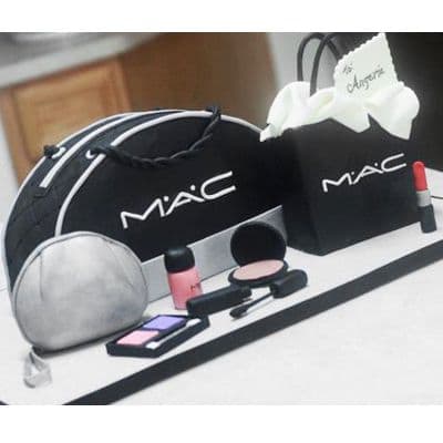 Torta Bolso Marca MAC | Torta mac | Tortas de maquillaje | Torta para chicas | Tortas - Whatsapp: 980-660044