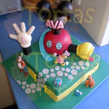 Torta Casa de Mickey mouse | Tortas De Mickey Mouse - Whatsapp: 980-660044