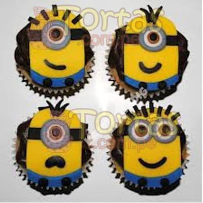 4 Muffins Mi villano favorito | Minions | Torta de minions - Whatsapp: 980-660044