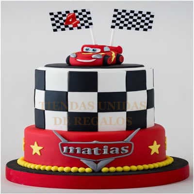 Torta Cars 08 | Tortas de cars para cumpleaños | Tortas Pixar - Cod:RMQ11