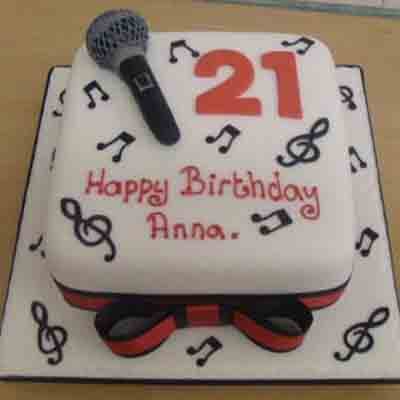 Torta para cantante | Tarta para cantantes | Diseños de torta de cumpleaños - Cod:SGG06