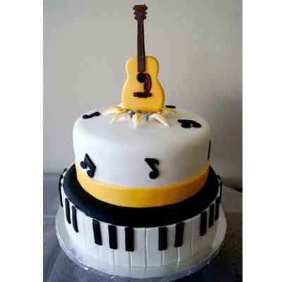 Torta para un cantante | Tarta para una cantante | Diseños de torta de cumpleaños - Cod:SGG13