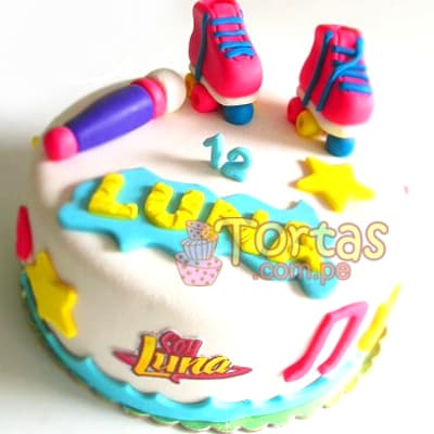 Torta Soy Luna y patines | Tortas De Soy Luna - Cod:SYL08