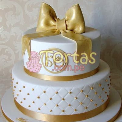 Torta bodas plata | Tortas Bodas De Oro - Cod:TCS17