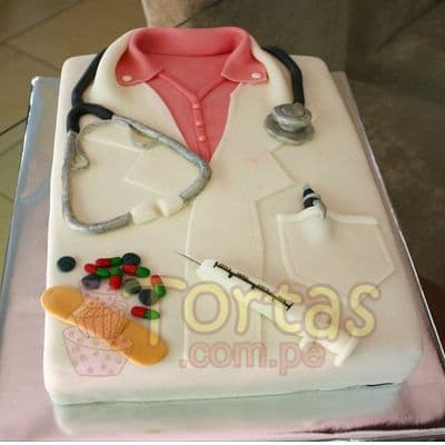 Torta Doctora | Torta para medico | Tortas |  Pastel de doctor - Cod:TDC05