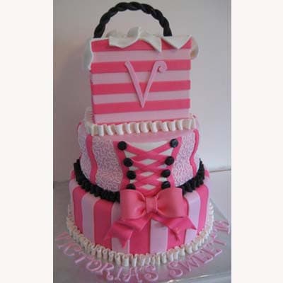 Torta para Dama | Torta Victoria Secret - Cod:VSS09