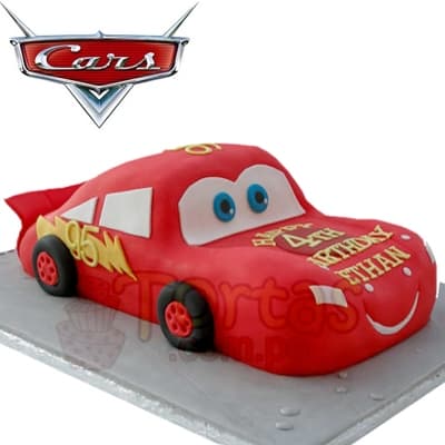 Torta Rayo McQueen Modealda 3d | Delivery de de Tortas en Lima | Tortas a Peru - Whatsapp: 980-660044