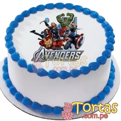 Torta  Avengers con Fotoimpresion | Delivery de de Tortas en Lima | Tortas a Peru - Whatsapp: 980-660044