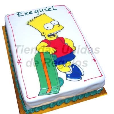 Torta Bart Simpsons | Delivery de de Tortas en Lima | Tortas a Peru - Whatsapp: 980-660044