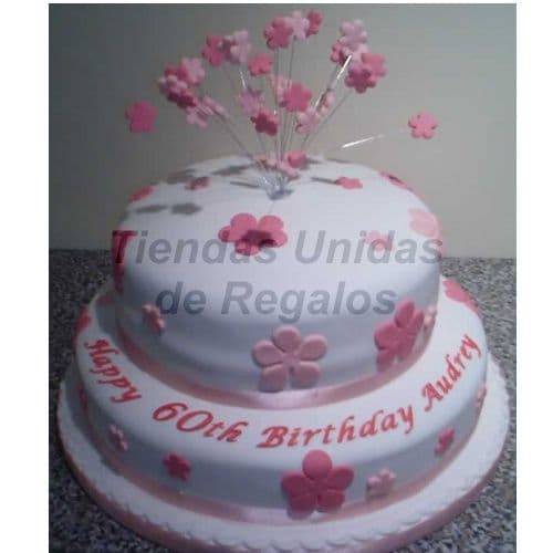 Torta de Flores | Tortas Florales | Tortas de Flores | Pastel con Flores - Whatsapp: 980-660044
