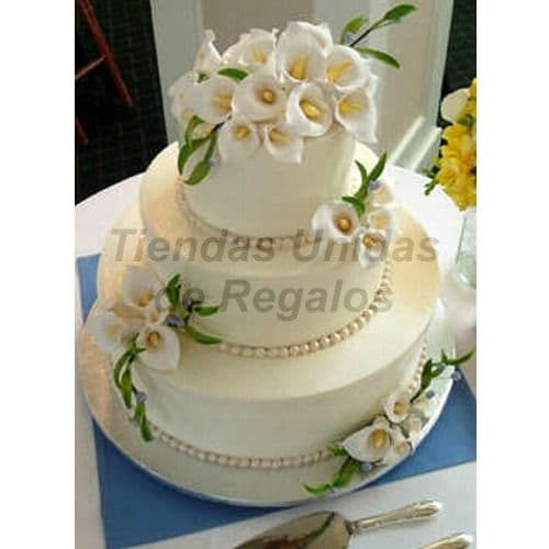 Torta Matrimonio 39 | Tortas matrimonio | Tortas de Bodas | Torta para Bodas - Cod:WMA39