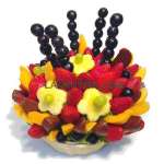 Frutas de estacion en cesta | Canastas de fruta empresas | Canastas de chocolate con Frutas - Cod:QFP08