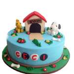 Torta Snoopy y amigos | Torta Snoppy | Pastel de Snoopy - Cod:SNP03