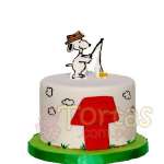 Torta casa de snoppy | Torta Snoppy | Pastel de Snoopy - Cod:SNP06